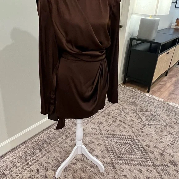 Ronny Kobo Collection Brown Long Sleeve Dress - Picture 3 of 11